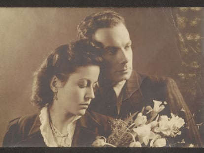 Foto de boda de Rudolf Friemel y Margarita Ferrer Rey, 18 de marzo de 1944. Rudolf Friemel Estate.