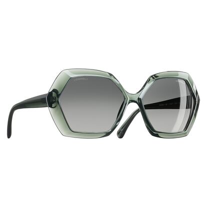 Gafas hexagonales de Chanel.