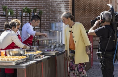 Grabación del concurso 'MasterChef'.