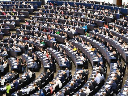 Una sesión plenaria de la Eurocámara en su sede en Estrasburgo.