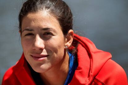 Garbi?e Muguruza, este viernes en la Caja Mgica de Madrid.