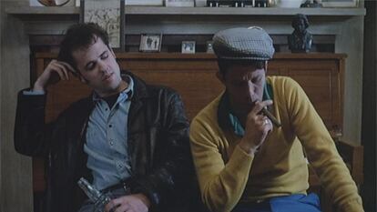 Kevin J. O'Connor y Tom Waits (derecha), en un instante de 'Candy Mountain' (1987), de Robert Frank.