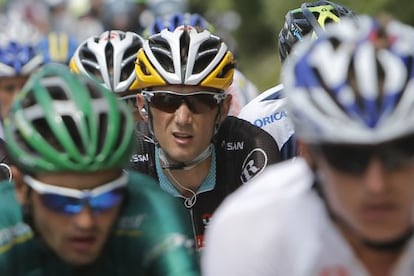 Frank Schleck, durante la decimocuarta etapa del Tour.