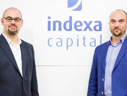 El equipo directivo de Indexa Capital, Unai Ansejo, François Derbaix y Ramón Blanco.