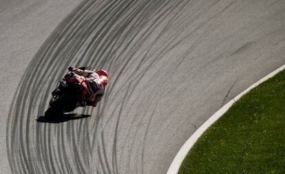 Marc Márquez, durante la sesión de clasificación en el circuito de Spielberg.