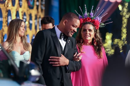 Will Smith y Sandra García-Sanjuán, en la Starlite Gala 2024, celebrada este domingo en la cantera de Nagüeles, en Marbella.