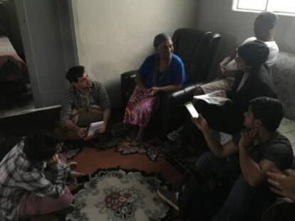 Os alunos e moradores atingidos pela tragédia.