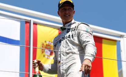 Michael Schumacher, en junio de 2012 en Valencia.
