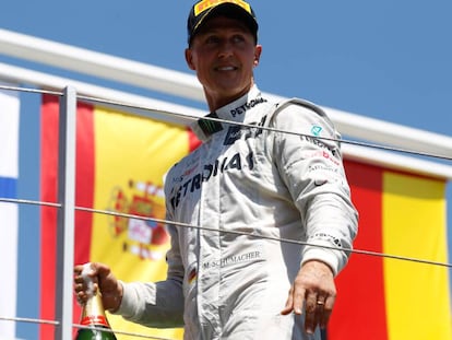 Michael Schumacher, em junho de 2012 em Valência.