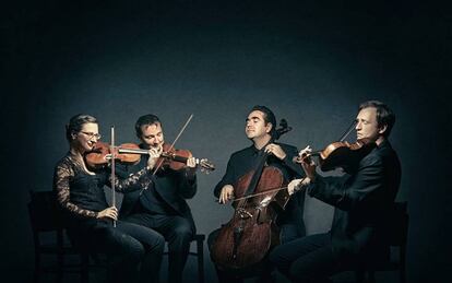 El Cuarteto Kuss en una imagen promocional.
