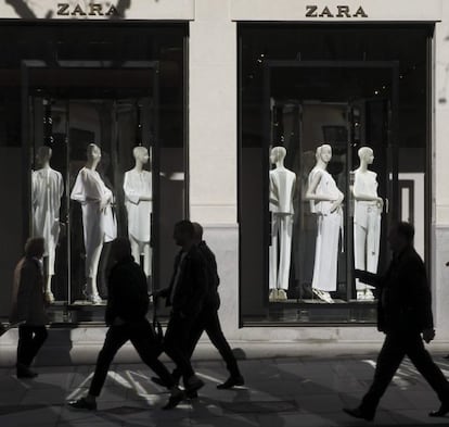 Detalle de un escaparate de Zara.