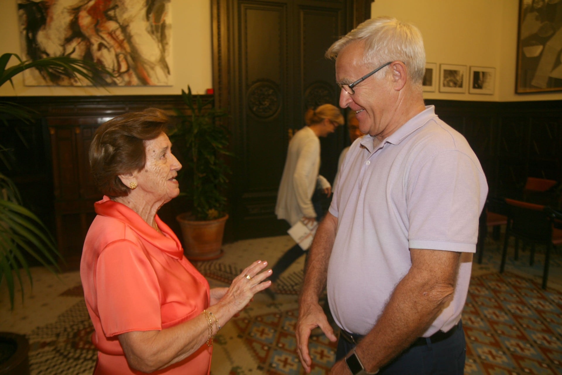 Aurora Granell y Joan Ribó, cuando este  era alcalde de Valencia en 2016.