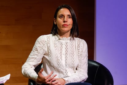 La exministra y eurodiputada de Podemos Irene Montero presenta su libro 'Algo habremos hecho', este lunes en Madrid.