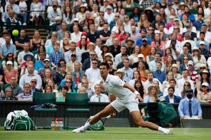 Novak Djokovic en Wimbledon