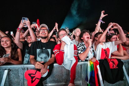 Fans de Rosalía, en julio durante su actuación en el Primavera Sound de Madrid.