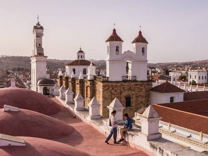 Vistas desde el monasterio de San Felipe Neri, en Sucre (Bolivia). 