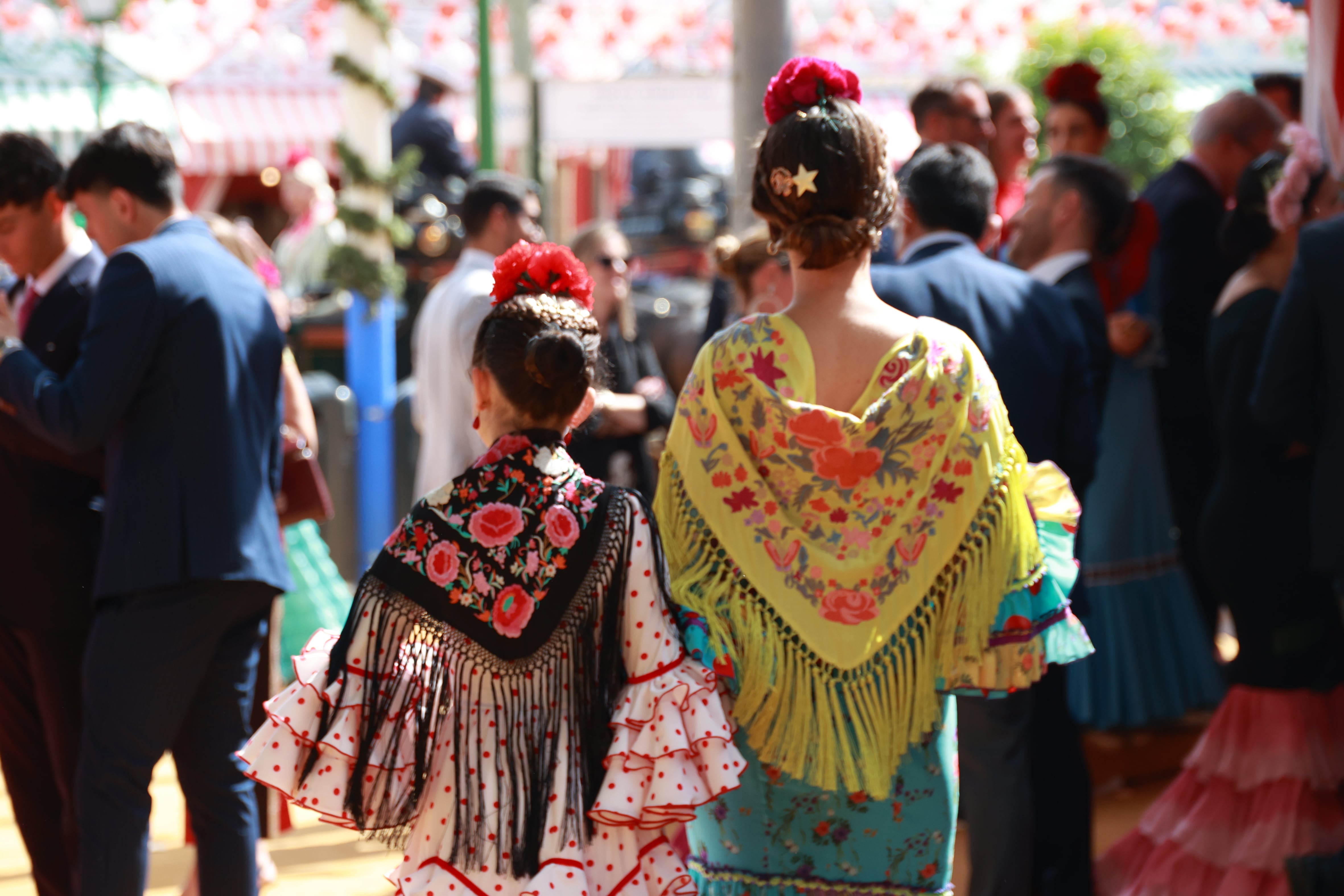 El Real de la Feria de Abril de Sevilla, uno de los eventos más multitudinarios de España y uno de los más difíciles de transitar para un celíaco.