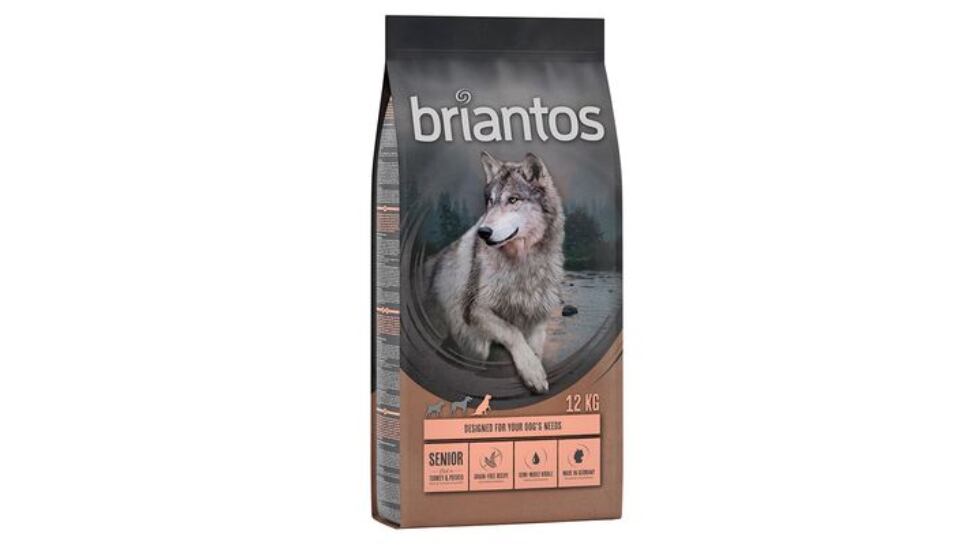 Pienso para perros mayores Briantos.