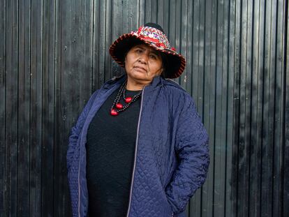 Lourdes Huanca Atencio, activista feminista, indígena y campesina de Perú, en Madrid el 20 de enero de 2023.