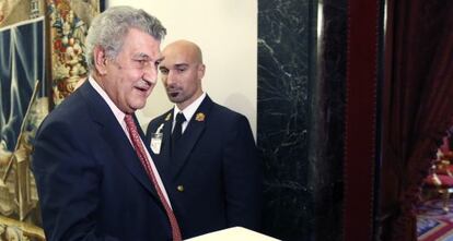 El presidente del Congreso Jesús Posada en una reunión de la Mesa del Congreso de los Diputados.