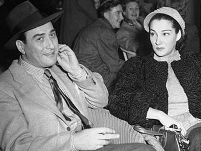 Doris Dowling, en 1952, con Artie Shaw.