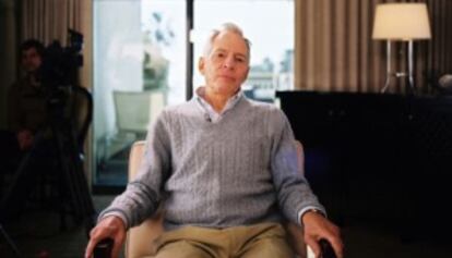 Robert Durst, durante la grabación de 'El gafe'.