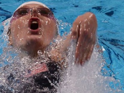 Missy Franklin, en las series de los 200 espalda