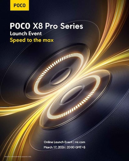 Imagen con la fecha de llegada del POCO X8 Pro