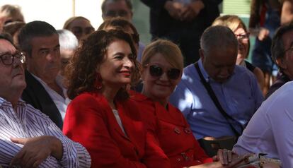 La ministra de Hacienda en funciones, María Jesús Montero, asiste al acto de clausura del aniversario de los 130 años del sindicato en Madrid (España) a 29 de septiembre de 2019.