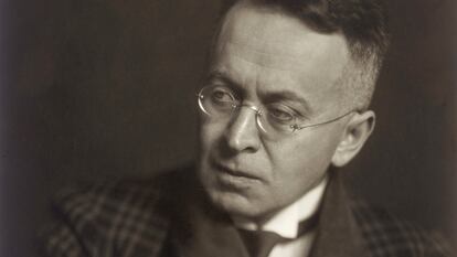 Un retrat de Karl Kraus (1874-1936).