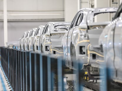 Production of Togg electric cars in Bursa, Turkey.
