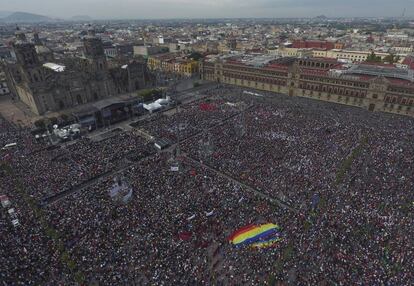 Vista general del Zócalo.