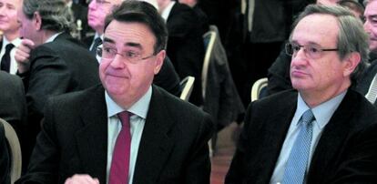 Antonio Llardén, presidente de Enagás y Rafael Villaseca, consejero delegado de Gas Natural Fenosa.