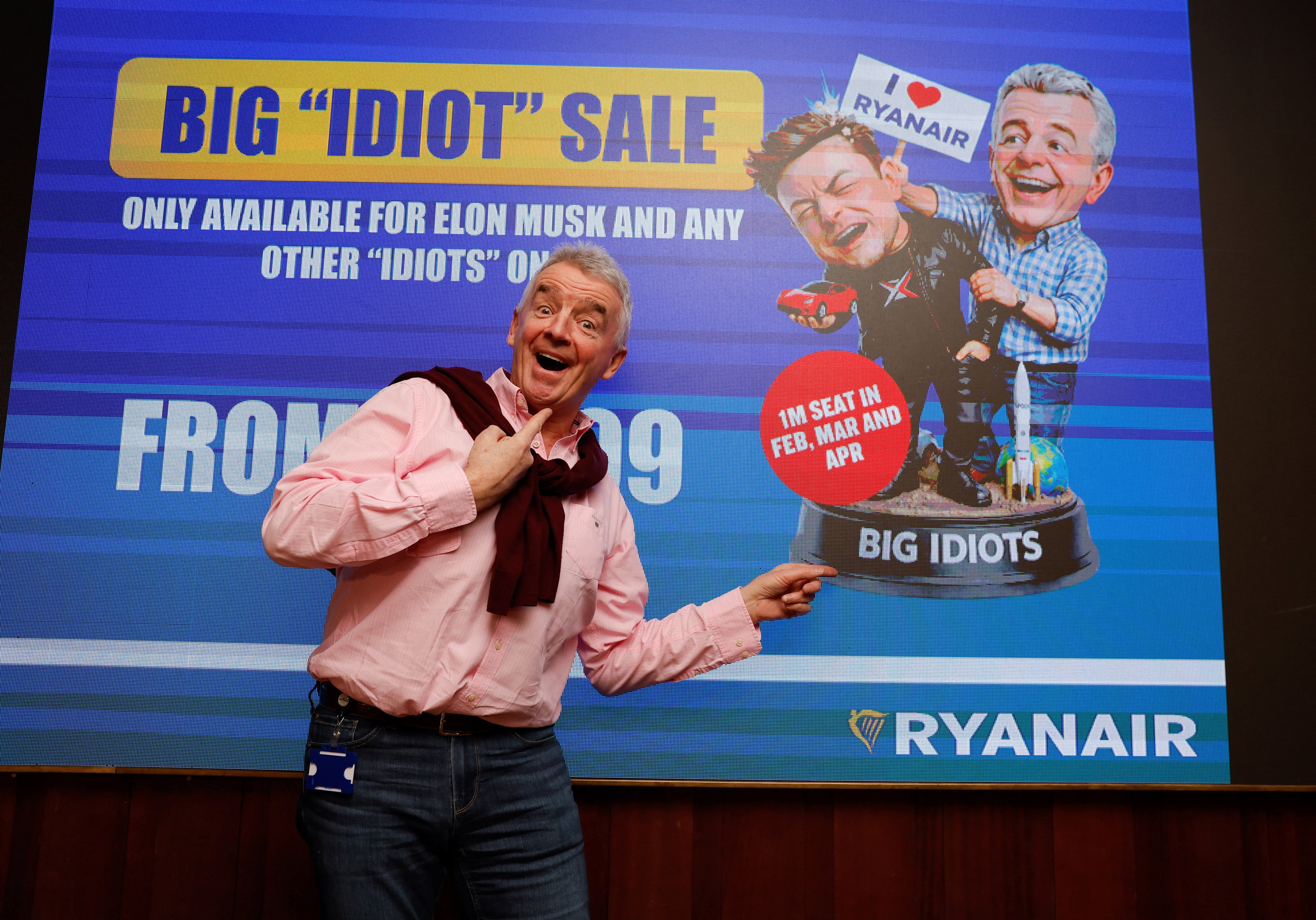 Michael O’Leary dice que Musk le puede “insultar todo el día” porque su pelea impulsa las ventas de Ryanair 