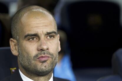 El entrenador del Barcelona, Pep Guardiola.