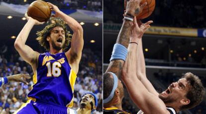 Los hermanos Gasol han contribuido al triunfo de sus equipos.