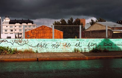 Escena en Ushuaia, Tierra del Fuego, Argentina.