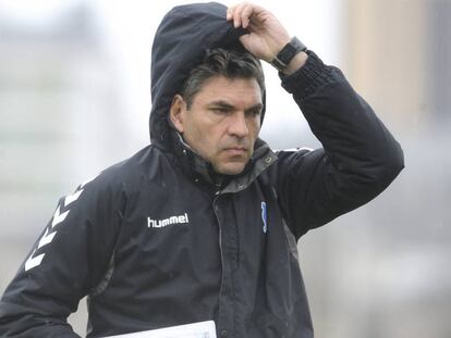 Mauricio Pellegrino, en un entrenamiento.