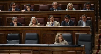 La vicepresidenta en el Congreso esta ma&ntilde;ana. 