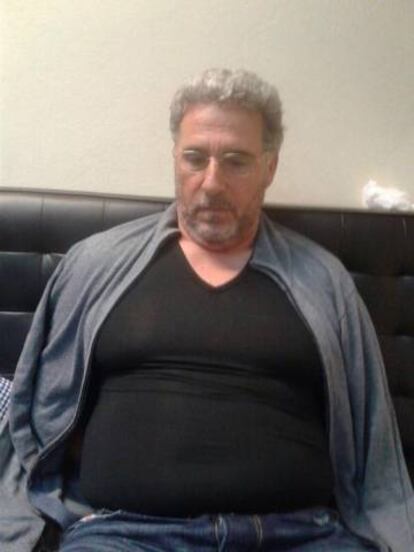 El capo de la &#039;ndrangheta Rocco Morabito, en el momento de su detenci&oacute;n en Montevideo. 