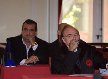 José Luis Sierra, a la derecha, y José Marino Pomares, en el juicio celebrado ayer en Málaga.