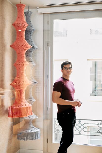 Orlando Mondragón fotografiado en la fundación Loewe en Madrid.