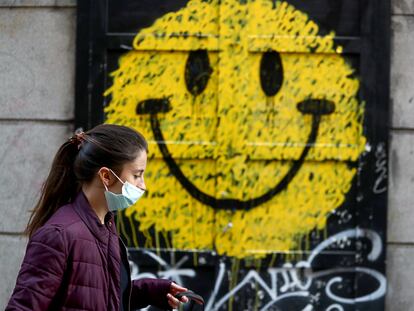 Una pintada de un 'smiley' en Madrid