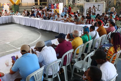 The event was attended by leaders of Afro, indigenous and peasant communities in the region.