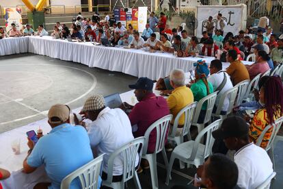 The event was attended by leaders of Afro, indigenous and peasant communities in the region.