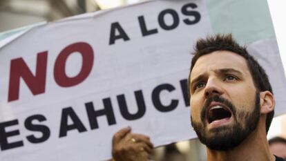 Protesta contra los desahucios.