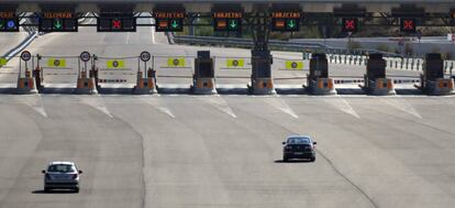 Puestos de peaje de la autopista madrileña R3.