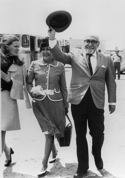 Ramón J. Sender, on his return to Spain in 1974 after 35 years of exile.