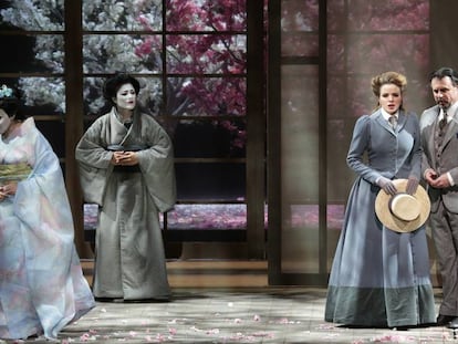 Un momento del ensayo de &#039;Madama Butterfly&#039; en La Scala de Mil&aacute;n.