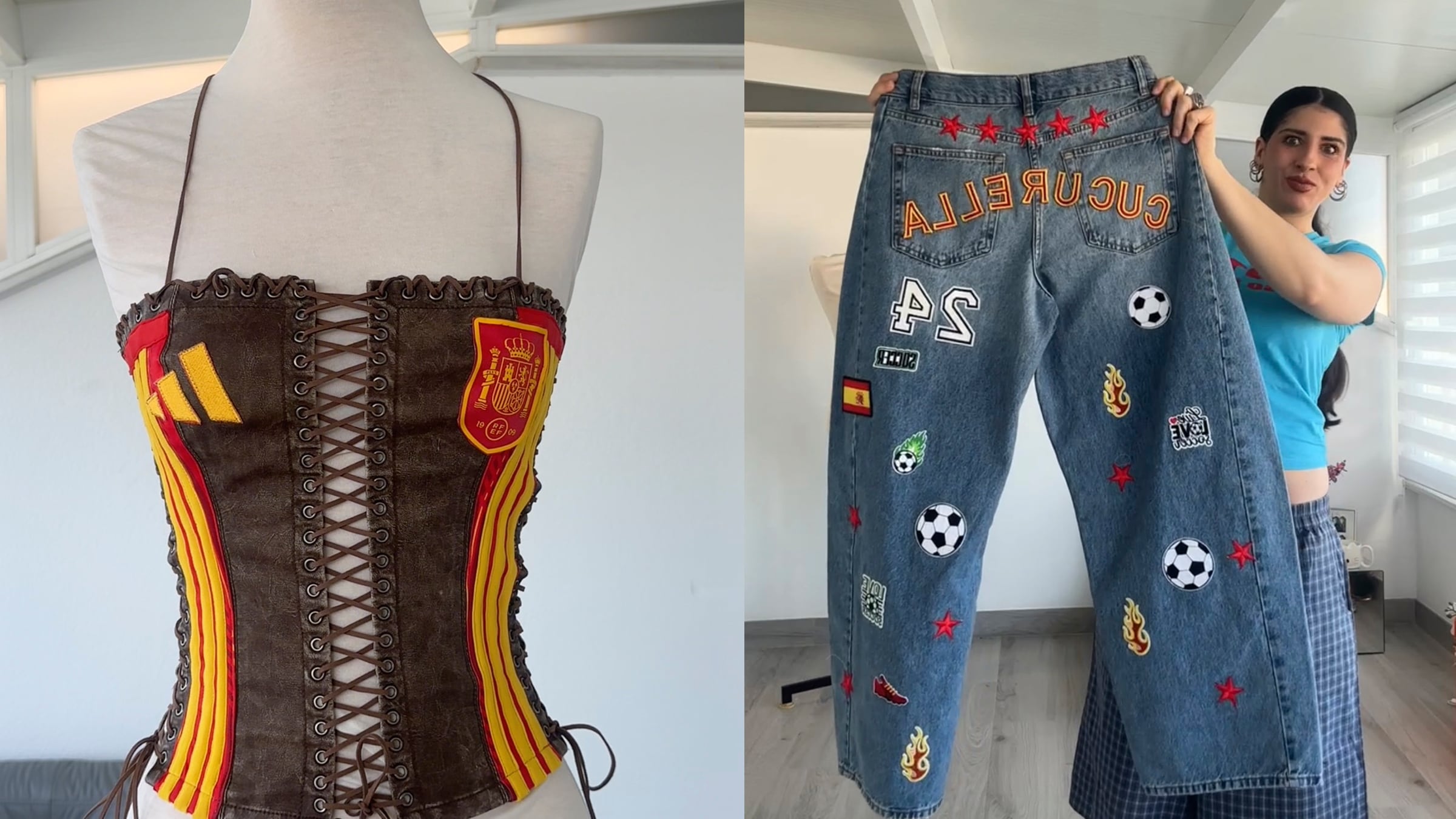 La historia de Carolina Castellote: de customizar camisetas en un taller de Murcia a firmar los ‘looks’ más virales del Mundial